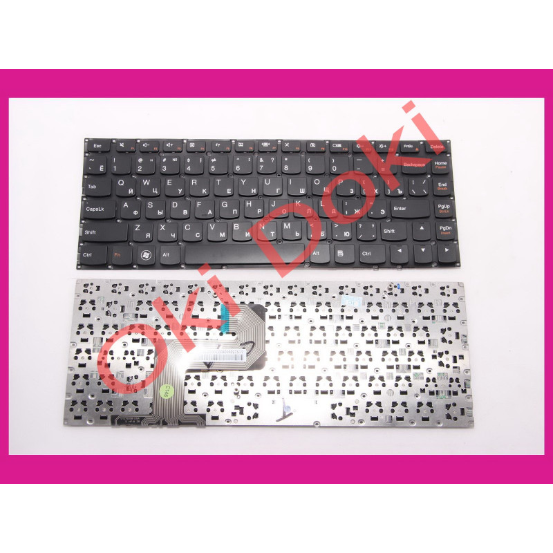 Клавіатура LENOVO IdeaPad U400 rus black без рамки