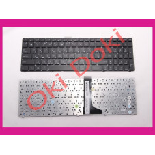 Клавіатура Asus U52 U53 U56 rus black without frime російські літери білого кольору type 2