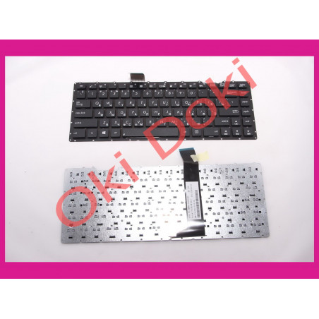 Клавиатура Asus X401 X450 black русские буквы серого цвета type 1