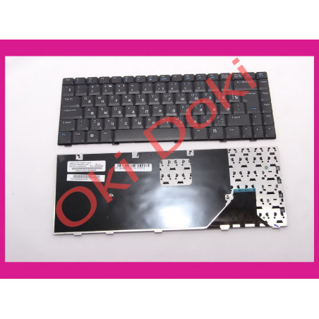 Клавиатура Asus W3 W3J A8 F8 F8S N80 X80 black энтер вертикальный русские буквы белые type 1