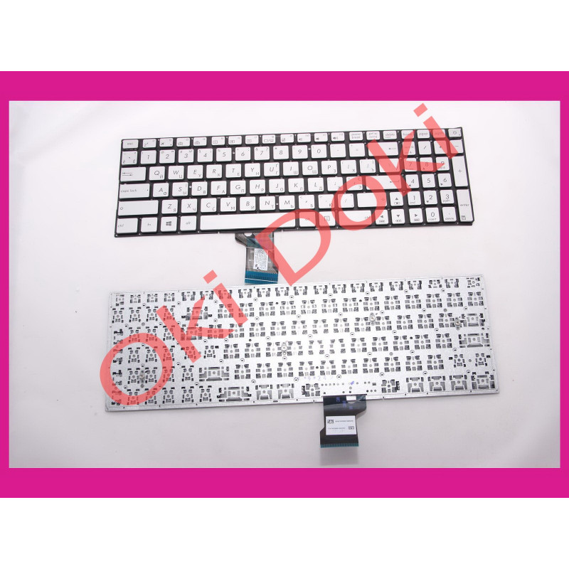 Клавиатура Asus G501 N501 N541 Q501 UX501V N501V silver клавиши под подсветку 0knb0-662lua00 0KNB0-662LRU00 0k