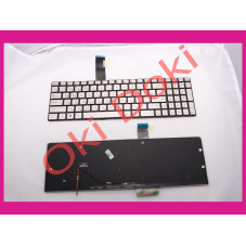 Клавиатура Asus Q500 Q500A silver with backlith 9Z. N8BBU. J01 0KNB0-6670US00 0KN0-N71US13 NSK-UPJ01