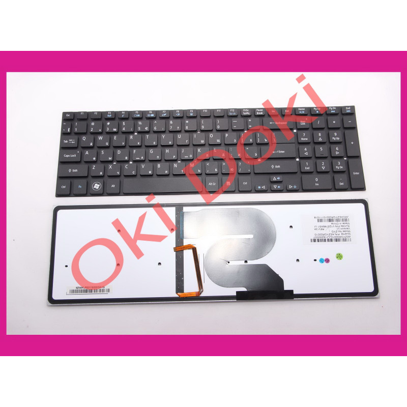 Клавиатура ACER 5951G 5951 8951G 8951 rus black подсветка клавиш Клавиатура ACER 5951G 5951 8951G 8951 rus black подсветка клавиш