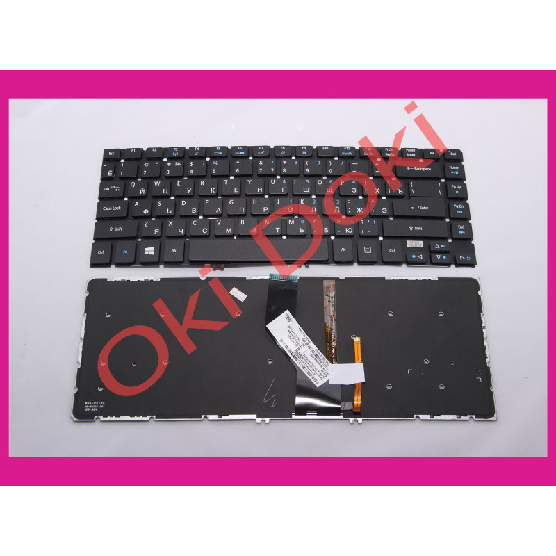 Клавиатура Acer V5-431 V5-471 series rus black с подсветкой type 2 Клавиатура Acer V5-431 V5-471 series rus black с подсветкой type 2