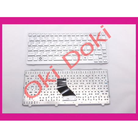 Клавіатура Toshiba Satellite NB200 NB205 NB250 NB255 NB305 RU Silver із рамкой type 2