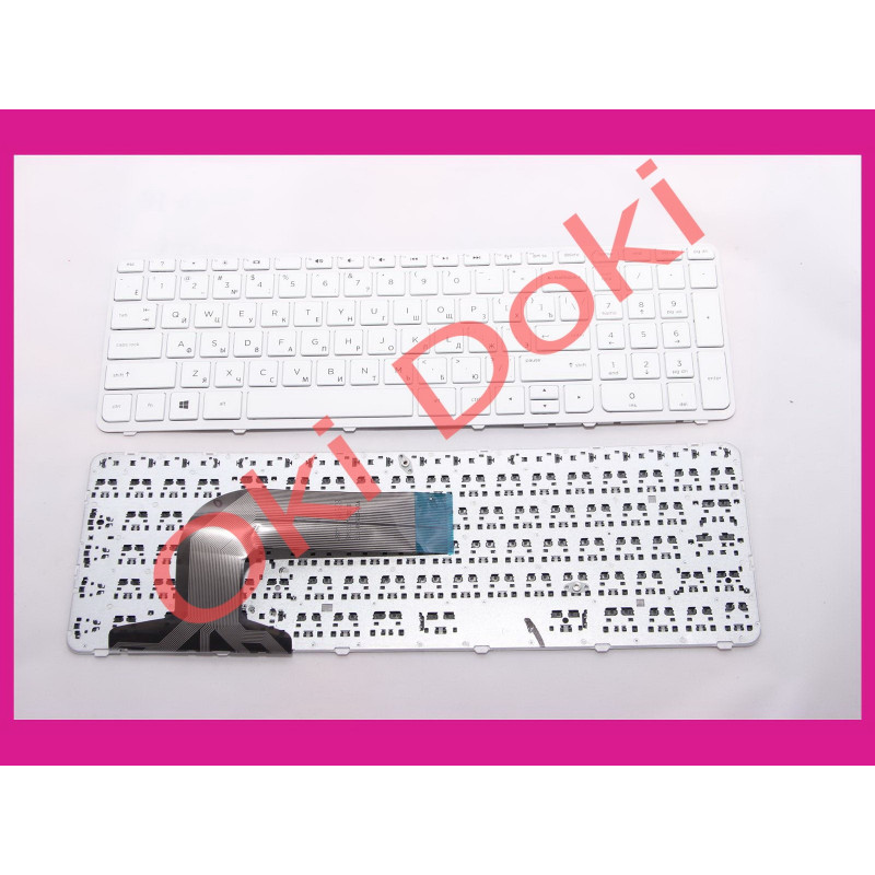 Клавиатура HP Pavilion 17-e series 17-n series rus white рамка type 2 Клавиатура HP Pavilion 17-e series 17-n series rus white рамка type 2