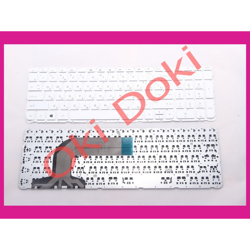 Клавіатура HP Pavilion 17-e series 17-n series rus white без рамки type 1