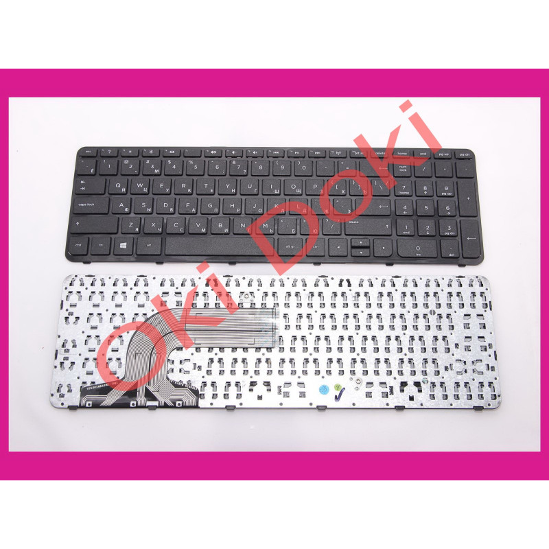Клавіатура HP Pavilion 15-E 15T-E 15Z-E 15-N 15T-N 15Z-N 15-D 15-g series rus blackматовые кнопки рамка type 3