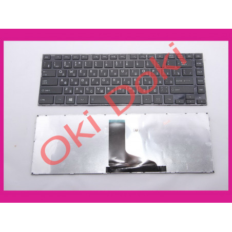 Клавиатура Toshiba Satellite L800 L830 M800 M805 C800 C800D C805 M840 RU Black глянцевая рамка type 2