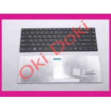 Клавиатура Toshiba Satellite L800 L830 M800 M805 C800 C800D C805 M840 RU Black матовая рамка type 3