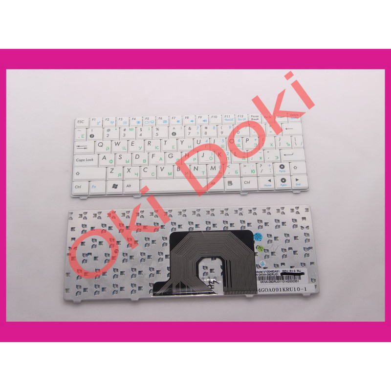 Клавиатура Asus EEE PC 900HA T91 T91MT 900SD белая Клавиатура Asus EEE PC 900HA T91 T91MT 900SD белая