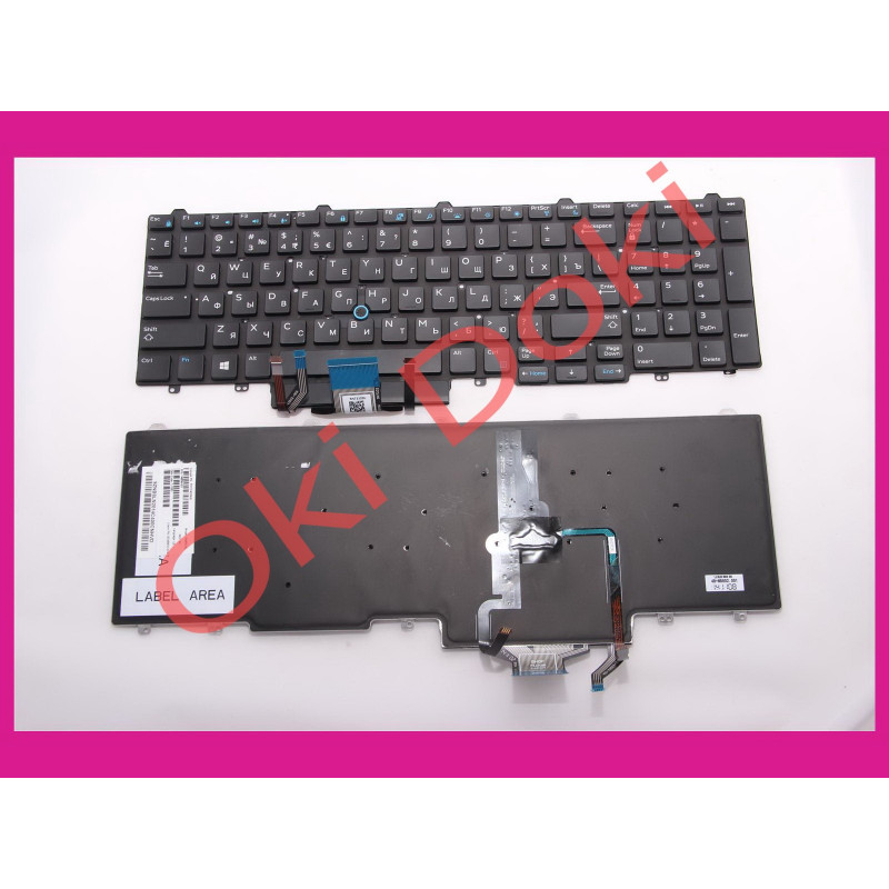 Клавіатура Dell Latitude E5550 E5570 підсвітка Ru и ENG клавіш