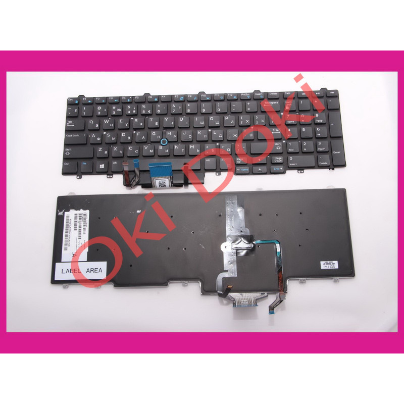 Клавіатура Dell Latitude E5550 E5570 підсвітка Ru и ENG клавіш