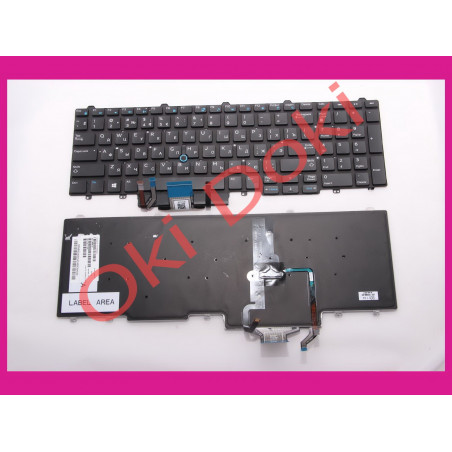 Клавиатура Dell Latitude E5550 E5570 подсветка Ru и ENG клавишь