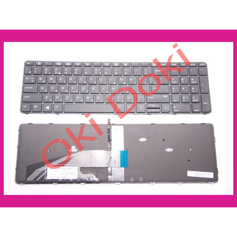 Клавиатура HP ProBook 450 G3 455 G3 470 G3650 G2 655 G2 rus black with frame backlith Клавиатура HP ProBook 450 G3 455 G3 470 G3650 G2 655 G2 rus black with frame backlith