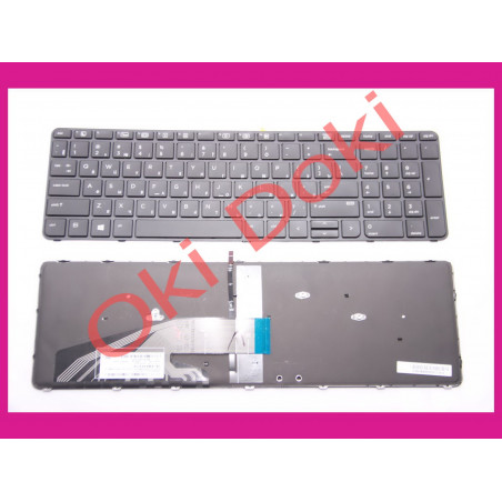 Клавиатура HP ProBook 450 G3 455 G3 470 G3650 G2 655 G2 rus black with frame backlith