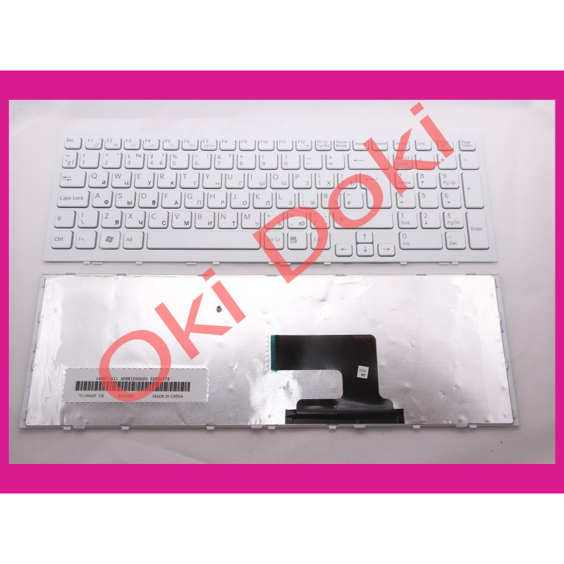 Клавиатура SONY VPC-EH series rus white frime вертикальный энтер Клавиатура SONY VPC-EH series rus white frime вертикальный энтер