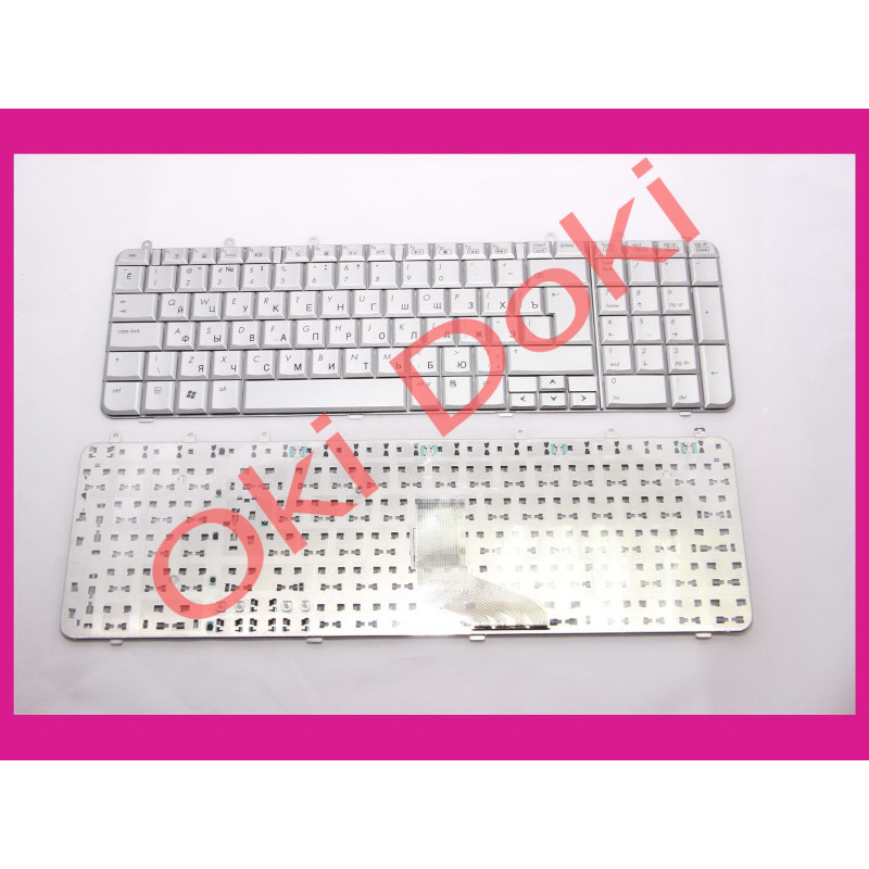 Клавіатура HP DV7-1000 DV7-1100DV7-1190 DV7-1200 DV7-1400 Silver вертикальный энтер