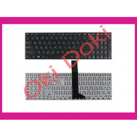 Клавиатура для ноутбука ASUS X501, X550, X552, X750 series rus, black, без рамки, без креплений