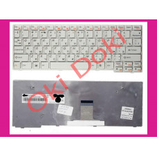 Клавиатура для ноутбука Lenovo IdeaPad S10-3 S10-3s S100 S110 белая type 1 горизонтальный Enter