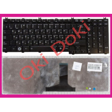 Клавиатура для ноутбука Toshiba Satellite A500 L350 L500 L505 F501 P200 P300 P500 черная глянец type 3