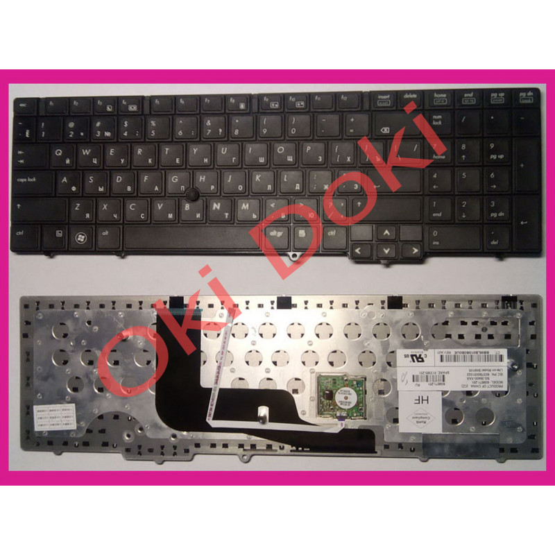 Клавіатура для ноутбука HP Probook 6540B 6545B 6550B 6555B із трекпоінтом чорна type 1 Клавіатура для ноутбука HP Probook 6540B 6545B 6550B 6555B із трекпоінтом чорна type 1