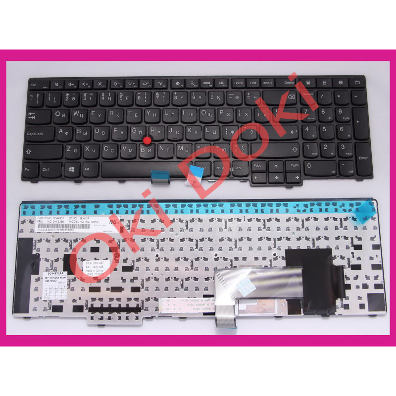 Клавіатура для ноутбука Lenovo ThinkPad Edge E531 E540 T540P чорна REV 2 Клавіатура для ноутбука Lenovo ThinkPad Edge E531 E540 T540P чорна REV 2