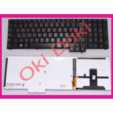 Клавиатура для ноутбука SAMSUNG 700G7A, 700G7C rus, black, подсветка клавиш