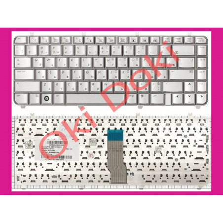 Клавіатура для ноутбука HP Pavilion dv5-1000 silver frime