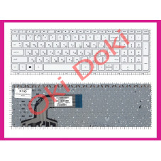 Клавіатура для ноутбука HP Pavilion 15-E, 15T-E, 15Z-E 15-N, 15T-N, 15Z-N series rus, біла, з рамкою