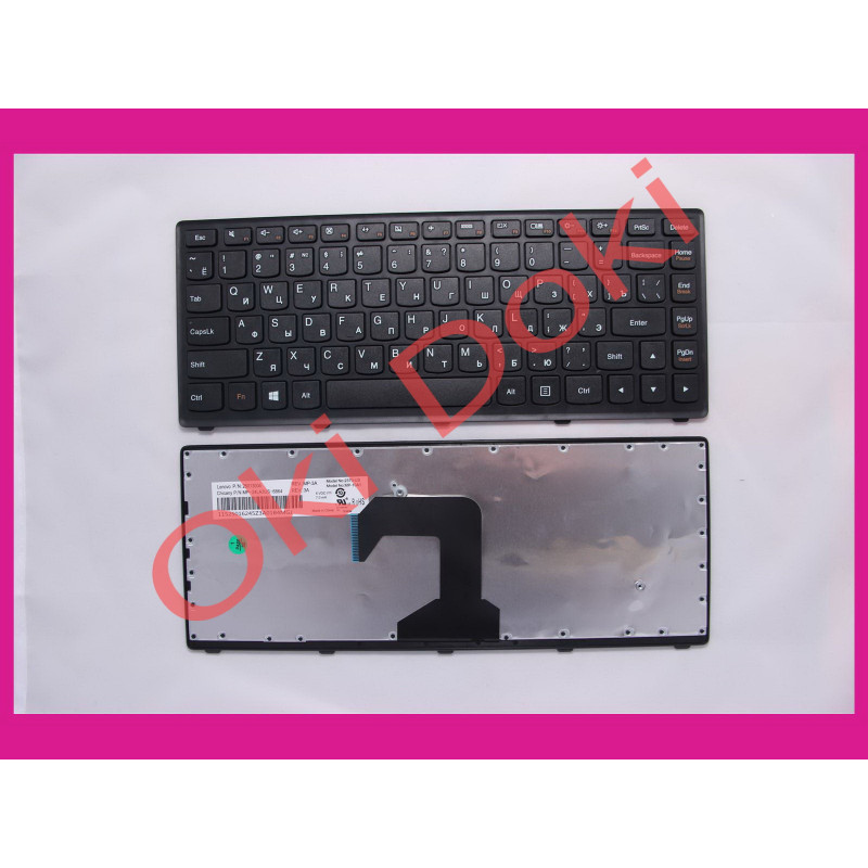 Клавіатура для ноутбука Lenovo S300 S400 S405 чорна type 2 Клавіатура для ноутбука Lenovo S300 S400 S405 чорна type 2