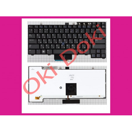 Клавиатура для ноутбука Dell Latitude E6410 E6500 TrackPoint с подсветкой