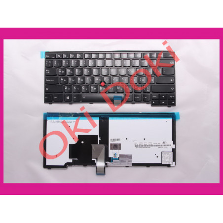 Клавиатура для ноутбука LENOVO ThinkPad Edge T431S, T440, T440P, T440S,E431, E440, T450, T460, TS440 rus, black, подсветка