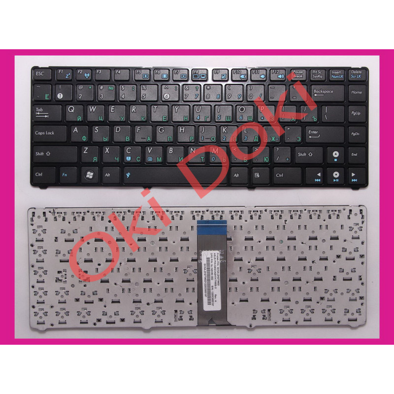Клавиатура для ноутбука Asus UL20 U20 U24 EEE PC 1201 черная рамка