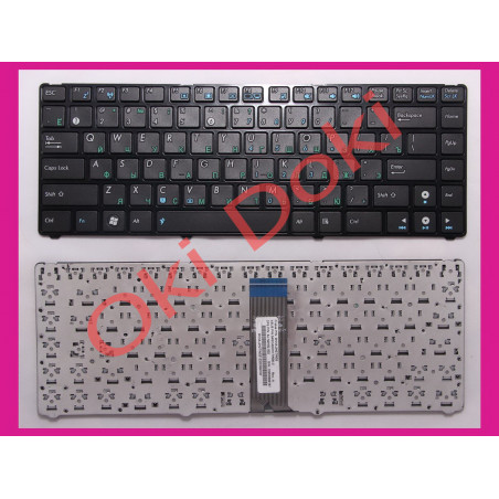 Клавіатура для ноутбука Asus UL20 U20 U24 EEE PC 1201 чорна рамка