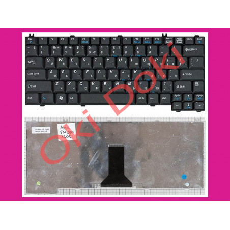 Клавиатура для ноутбука Acer TravelMate 290 3950 4050 Aspire 2000 2010 2020 Extensa 2350 черная