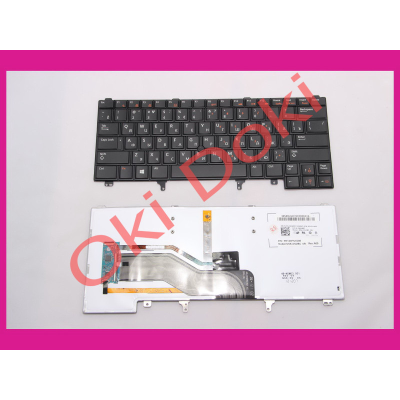 Клавиатура для ноутбука Dell Latitude E6320 E6420 E5420 E6430 e6230 черная type 4 с подсветкой, с трекпоинтом Клавиатура для ноутбука Dell Latitude E6320 E6420 E5420 E6430 e6230 черная type 4 с подсветкой, с трекпоинтом