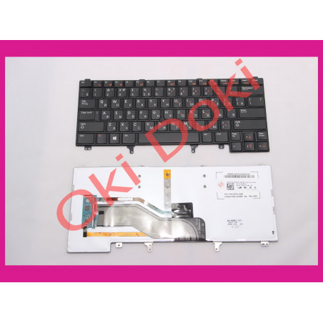 Клавіатура для ноутбука Dell Latitude E6320 E6420 E5420 E6430 e6230 чорна 4 з підсвіткою, з трекпоінтом