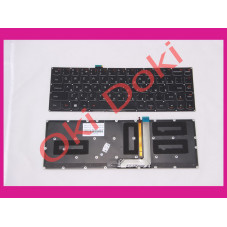 Клавиатура для ноутбука LENOVO Yoga-3 1370, 13 rus, black, без рамки, подсветка клавиш (Pro)