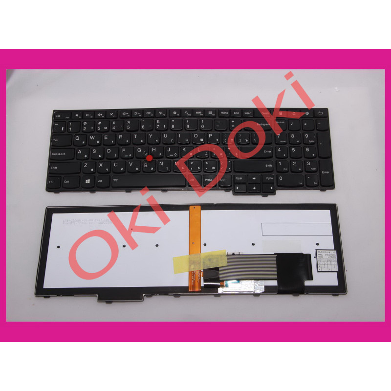 Клавіатура для ноутбука Lenovo ThinkPad Edge E531 E540 T540P чорна REV 3 з підсвіткою