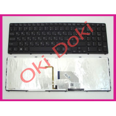 Клавиатура для ноутбука Sony Vaio E15, E17, SVE15, SVE17 rus, black подсветка клавишь