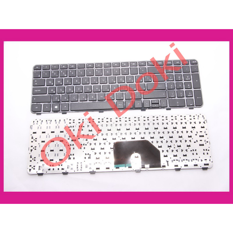 Клавиатура для ноутбука HP Pavilion dv6-6000 series черная c рамкой ентер горизонтальный type 2 Клавиатура для ноутбука HP Pavilion dv6-6000 series черная c рамкой ентер горизонтальный type 2