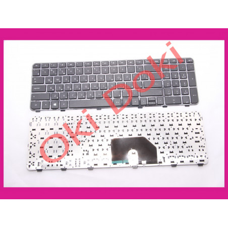 Клавиатура для ноутбука HP Pavilion dv6-6000 series черная c рамкой ентер горизонтальный type 2