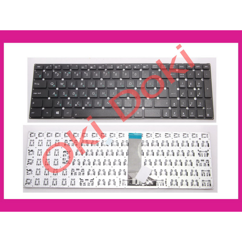 Клавіатура для ноутбука Asus X551 X551CA X551MA F551 R512 чорна без рамки вертикальний Enter
