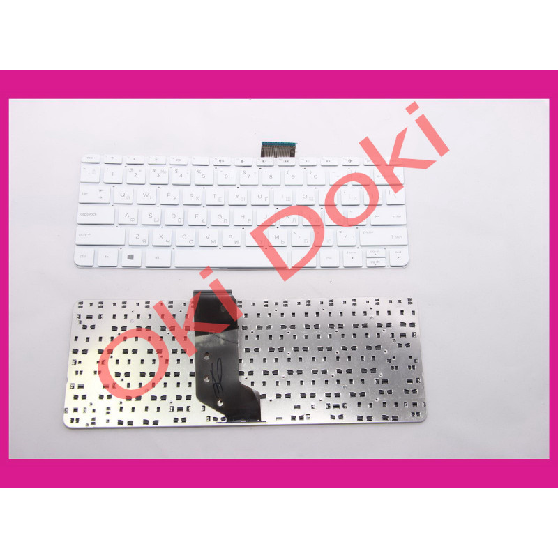 Клавіатура для ноутбука HP Pavilion 11-d 11-r 11-p 11-y 11-n rus, white