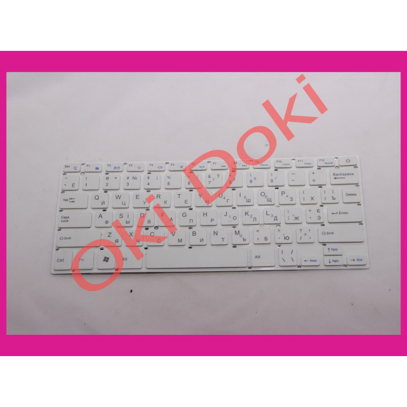 Клавіатура для ноутбука Bravis NB133 rus white