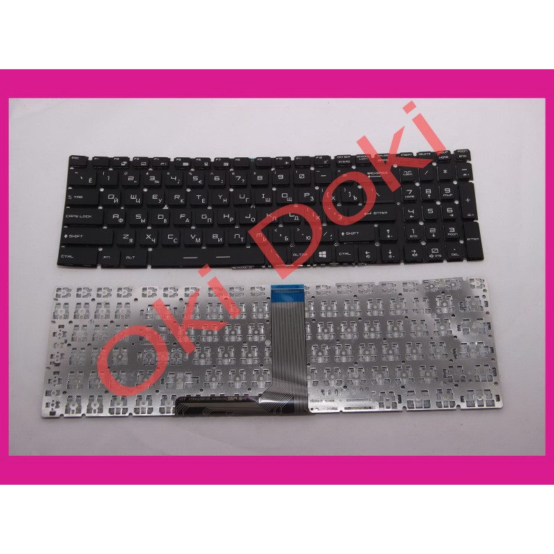 Клавиатура для ноутбука MSI GT62 GT72 GE62 GE72 GS60 GS70 GL62 GL72 GP62 GT72S CX62 клавиши под подсветку