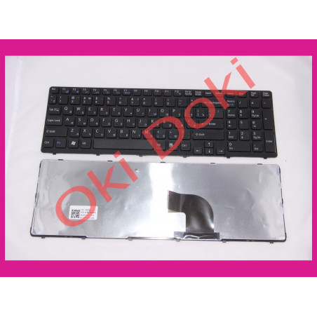 Клавиатура для ноутбука SONY Vaio E15, E17, SVE15, SVE17 rus, black, горизонтальный энтер