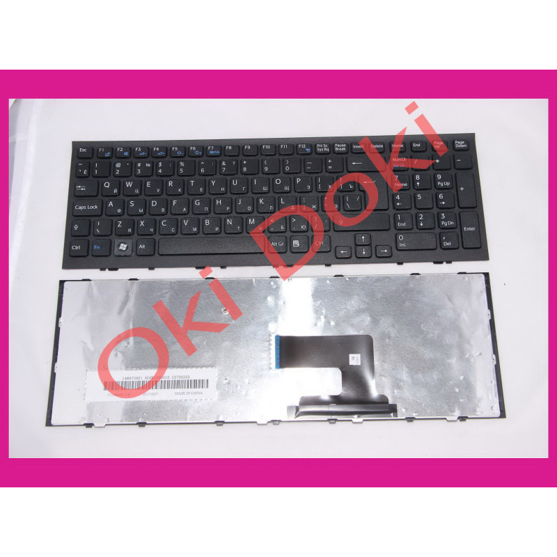Клавиатура для ноутбука SONY VPC-EH series rus, black, frime вертикальный энтер
