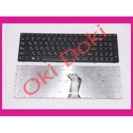 Клавиатура для ноутбука Lenovo G580, G585, N580, N585, Z580, Z585 rus, black type 4